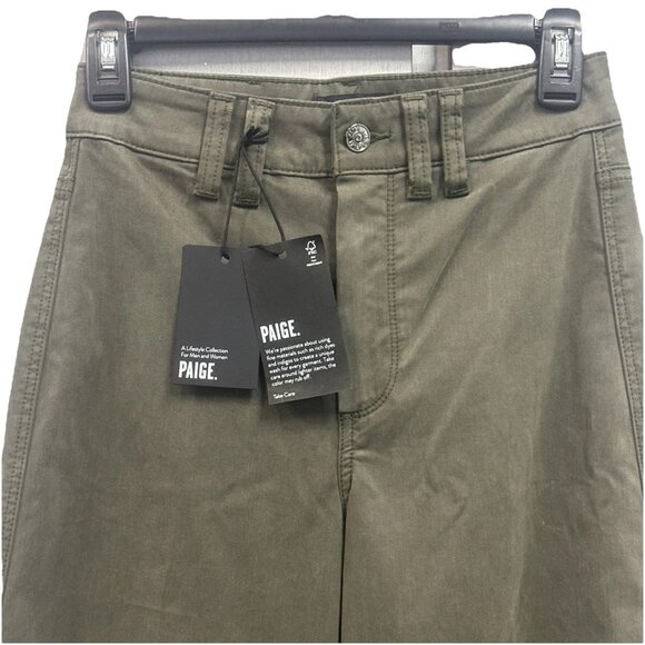 PAIGE Women's Clean Front Sasha size 24 x 34 Jean Knee Darts Wide Leg High Rise - Picture 11 of 15